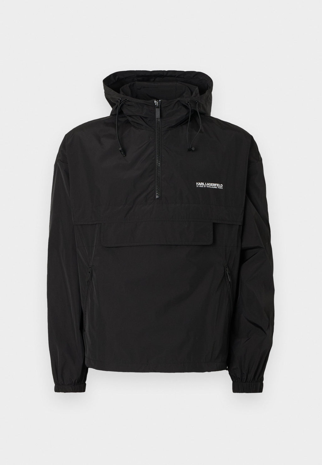 HOODED - Summer jacket - black