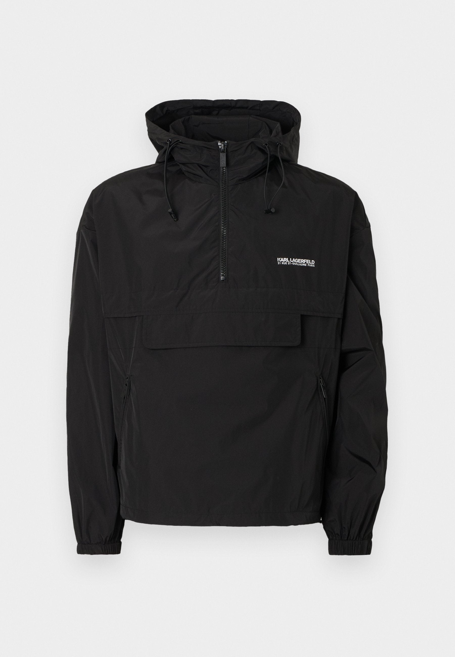 HOODED - Summer jacket - black