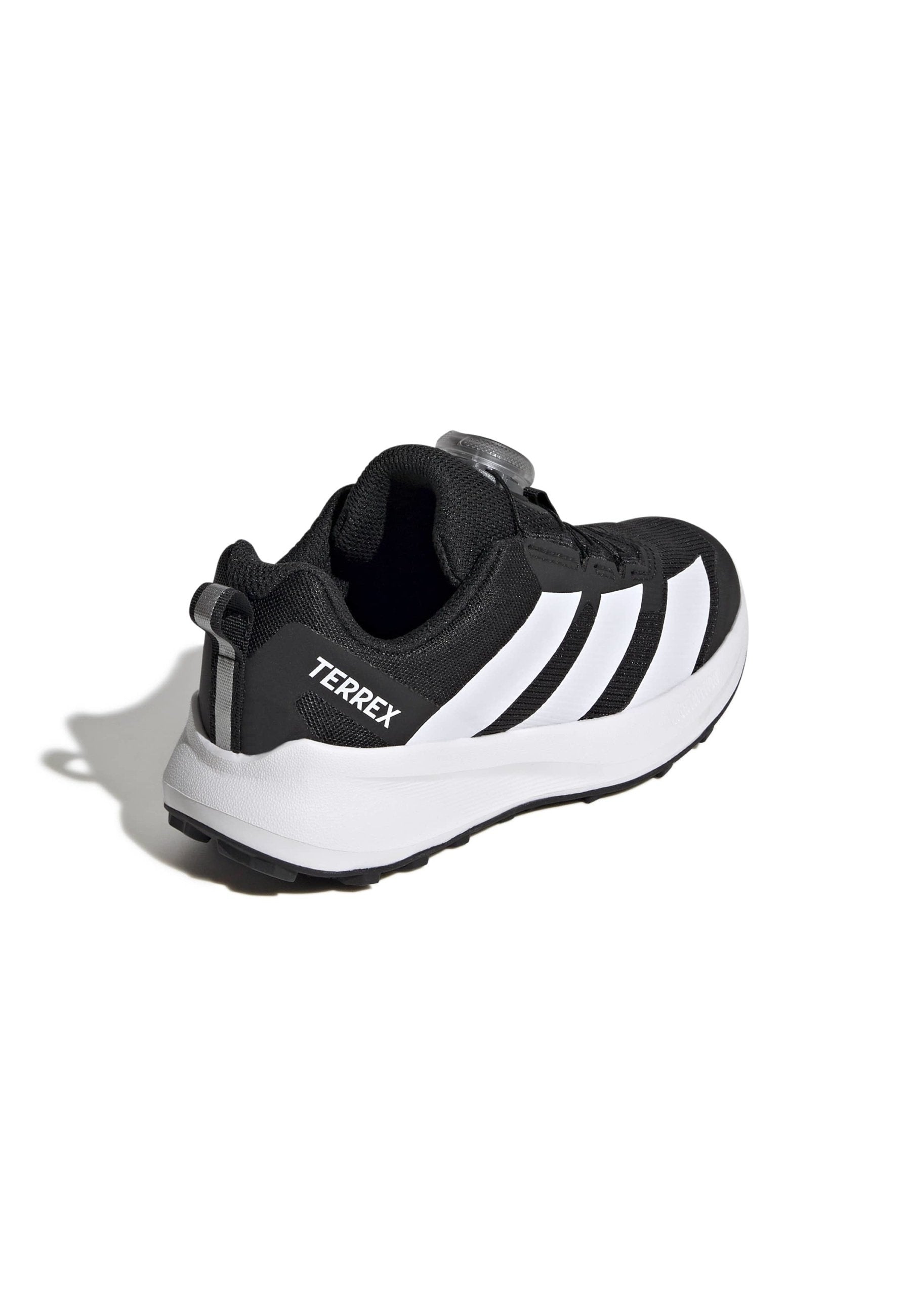 AGRAVIC UNISEX - Trail running shoes - core black/ftwr white/semi impact orange