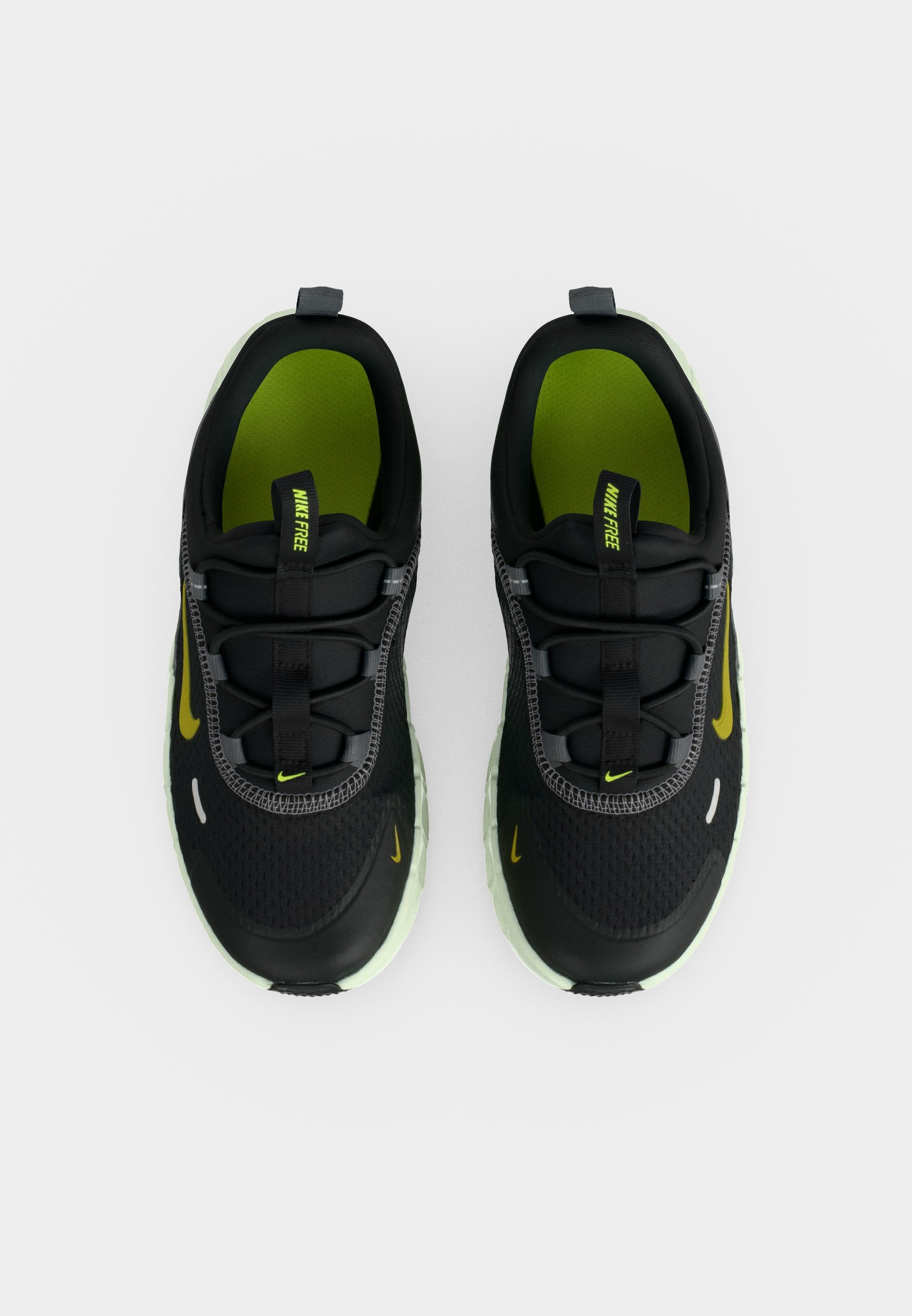 FREE RIDE UNISEX - Road running shoes - black/saffron quartz/pencil point/volt ice/volt tint