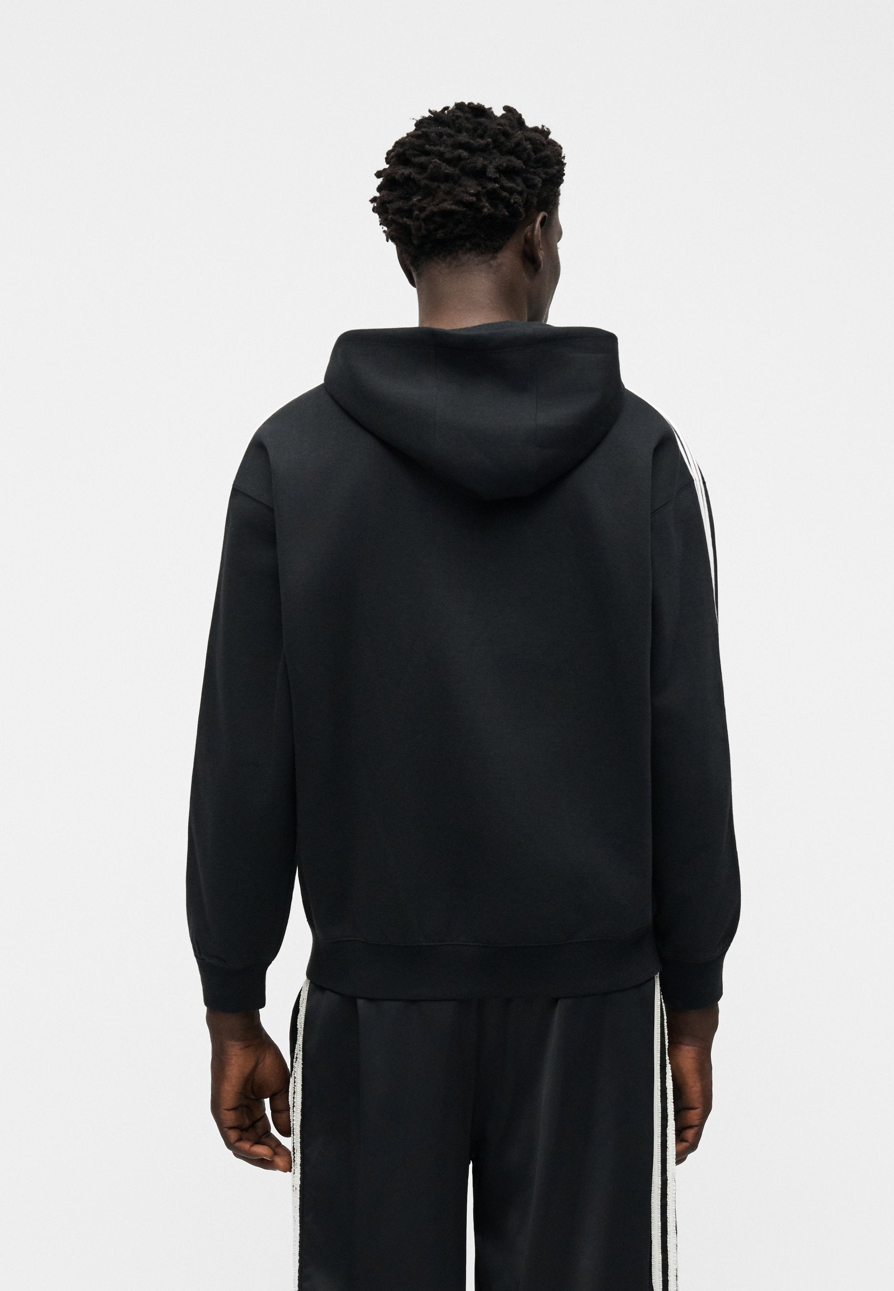 BAGGY HOODIE UNISEX - Zip-up sweatshirt - black