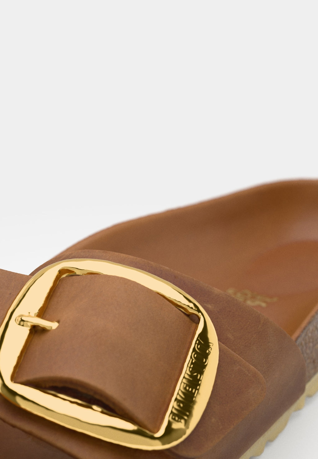 MADRID BIG BUCKLE LEOI COGNAC HEXS - NARROW - Sandals - cognac