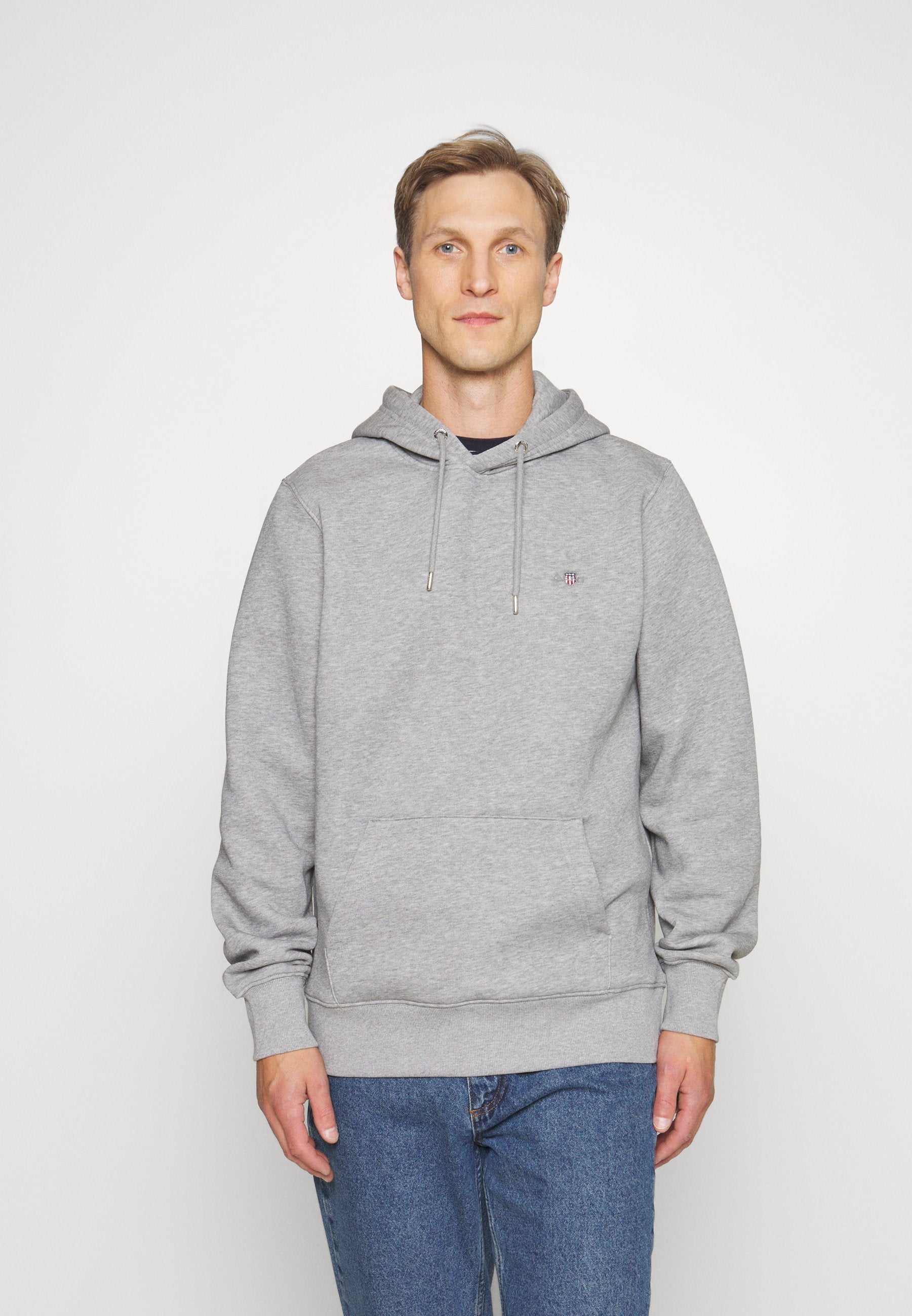 Hoodie - grey melange