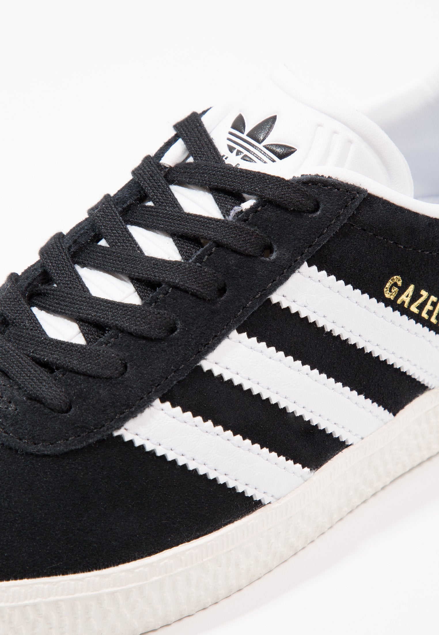 GAZELLE UNISEX - أحذية رياضية - أسود أساسي/أبيض/ذهب معدني