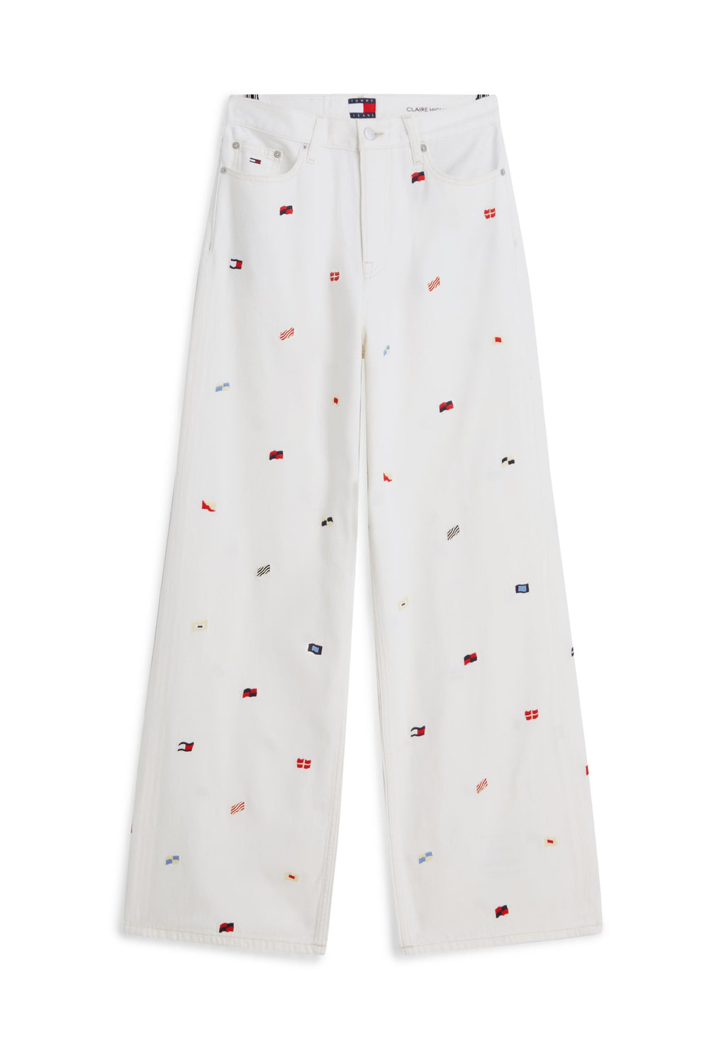 CLAIRE WIDE - Wide Leg - denim white