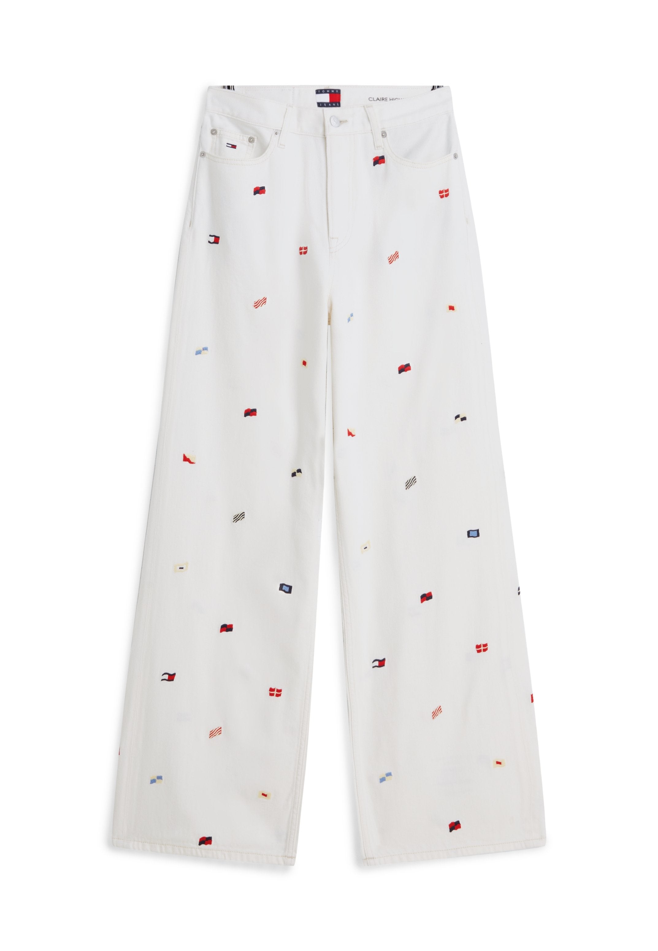 CLAIRE WIDE - Wide Leg - denim white