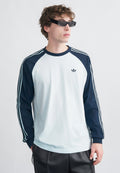 Long sleeved top - crystal sky/night indigo