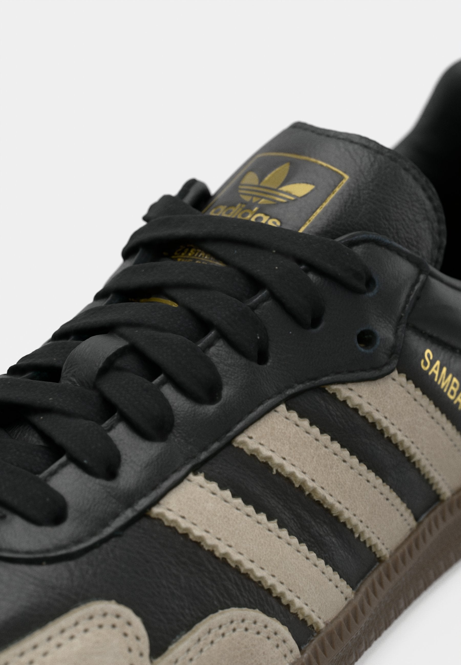 SAMBA OG - Trainers - core black/beige/gold-coloured metallic
