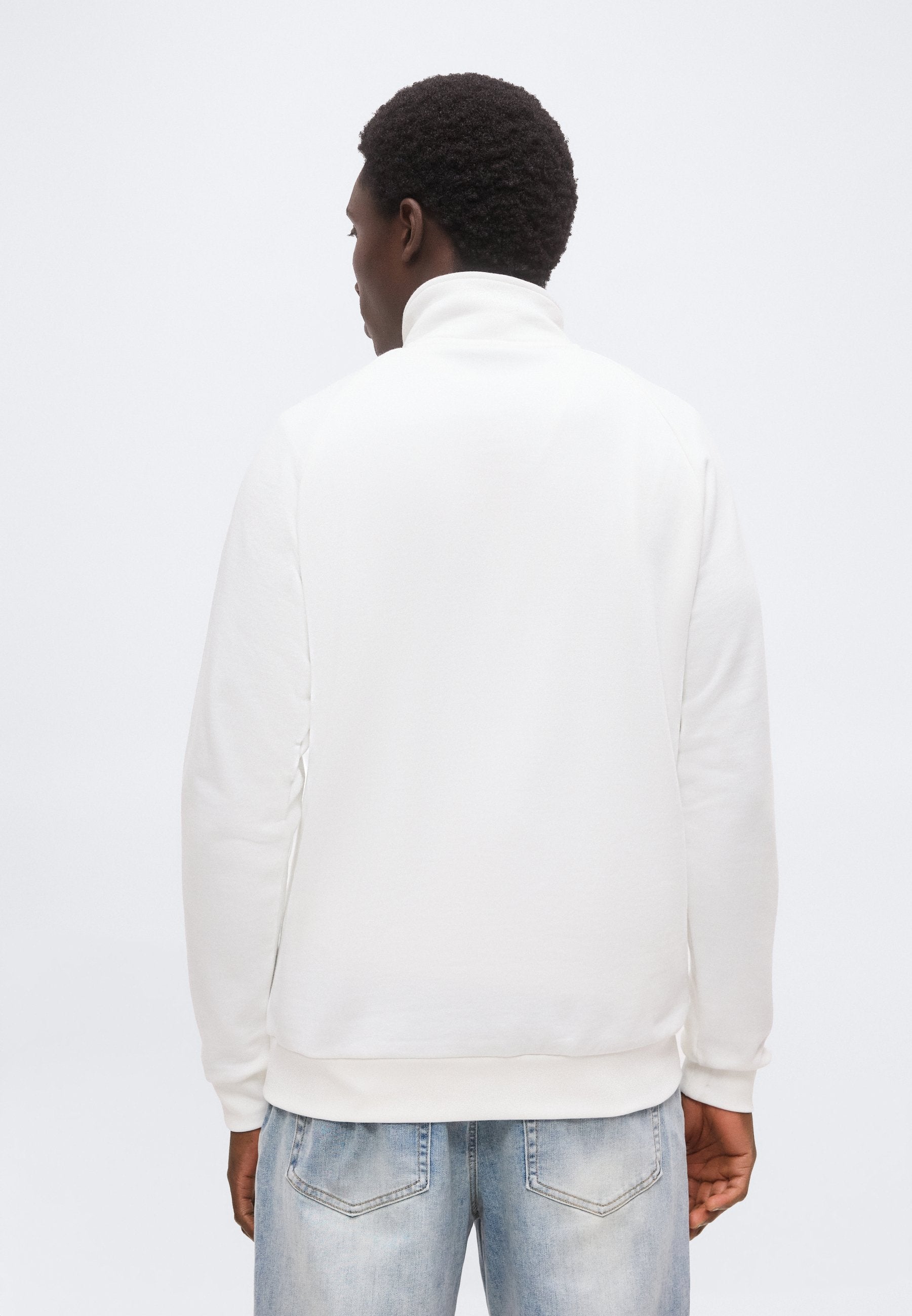 REAL MADRID HALF ZIP - ملابس نادي - أبيض
