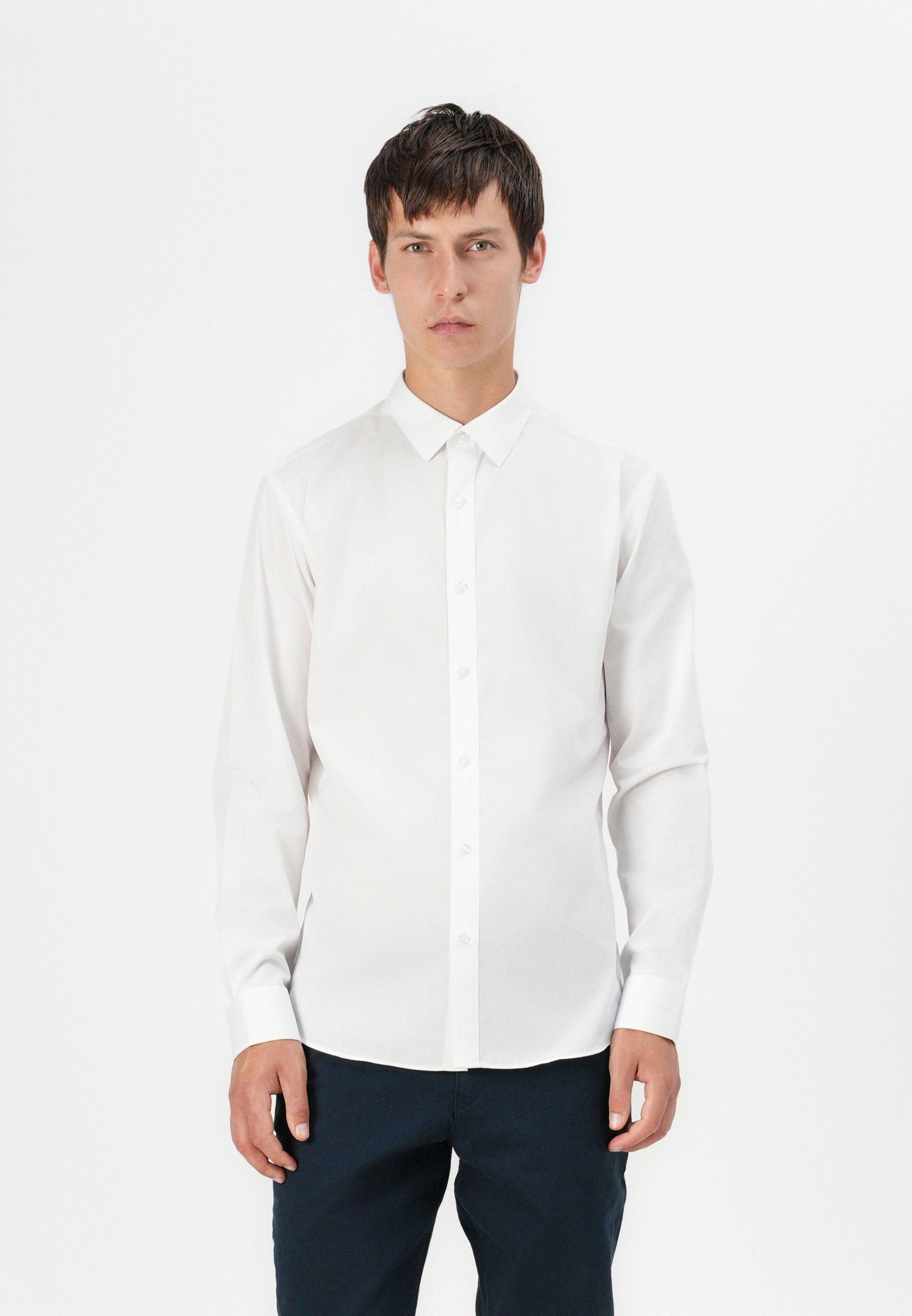Slim Fit - Shirt - white