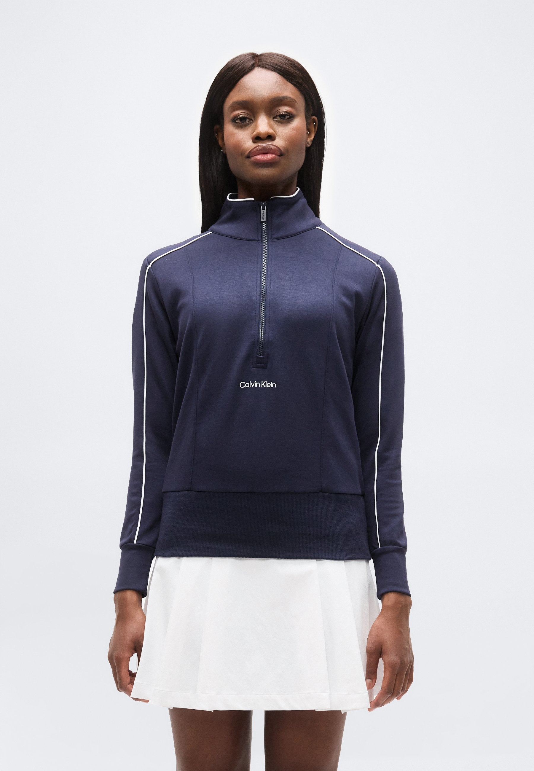 QUINTA QUARTER ZIP  - Long sleeved top - navy