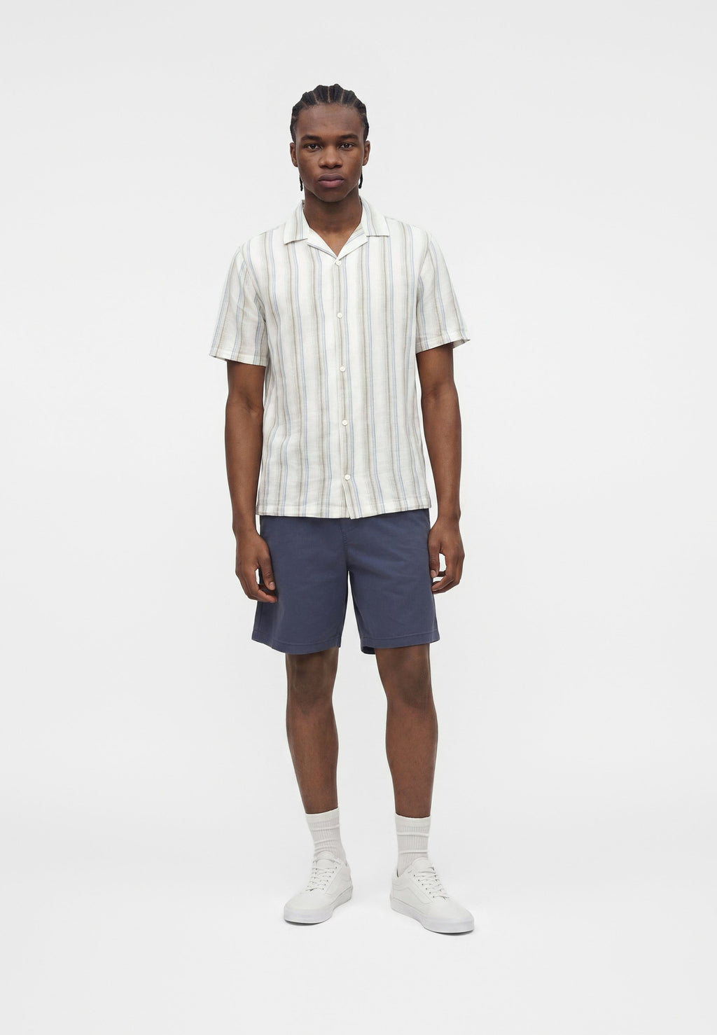 STANDARD RESORT COLLAR - Shirt - green stripe
