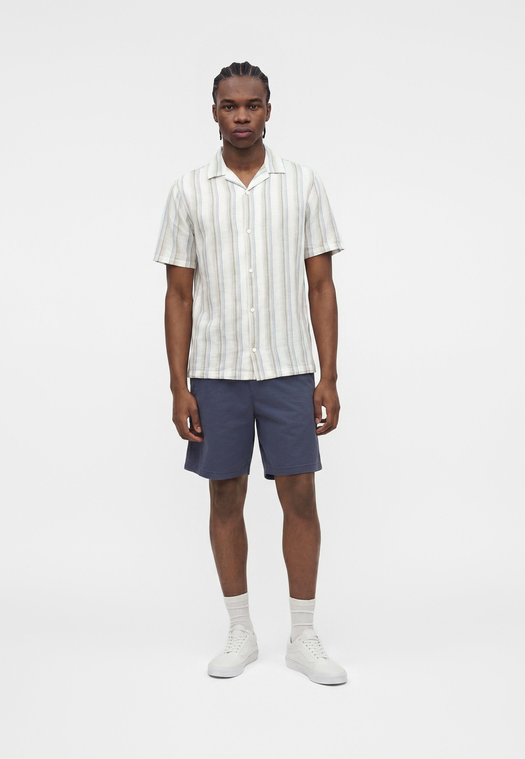 STANDARD RESORT COLLAR - Shirt - green stripe