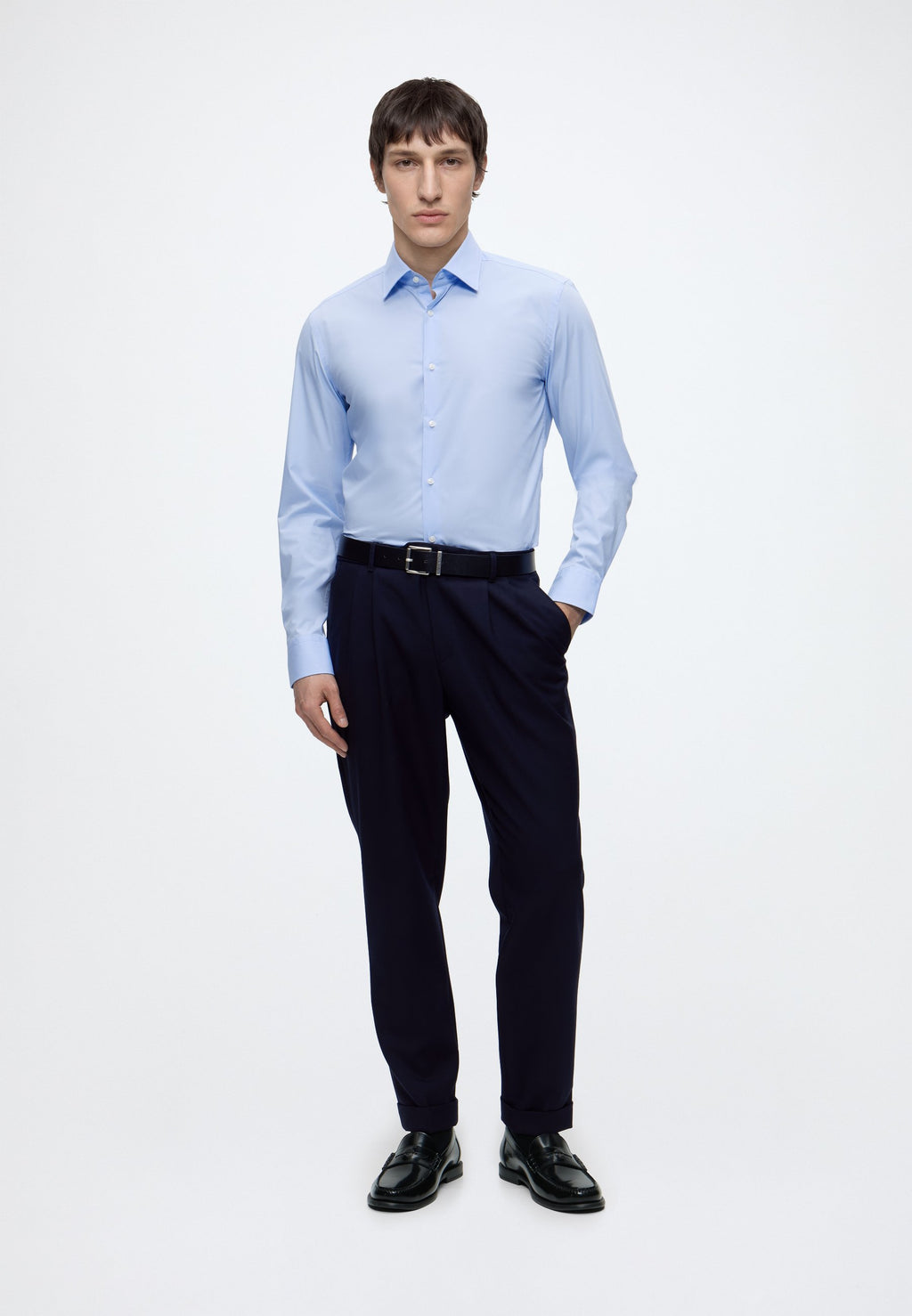 HANK - Shirt - light pastel blue