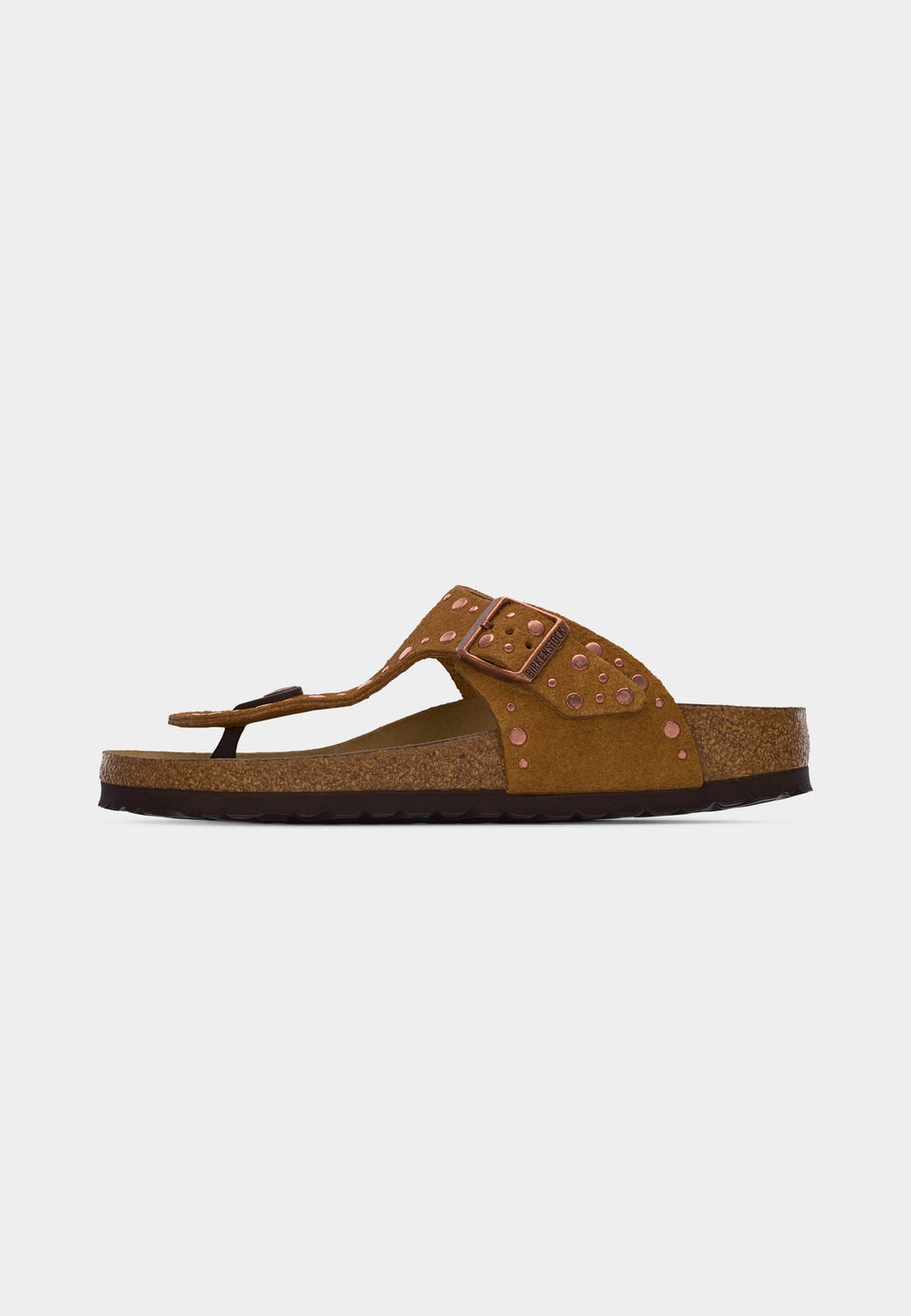 GIZEH RIVET NARROW - T-bar sandals - brown
