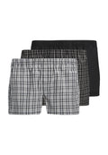 Boxer 3-pack Boxer - Boxer shorts - poppy seed pack:black  vapor blue checks