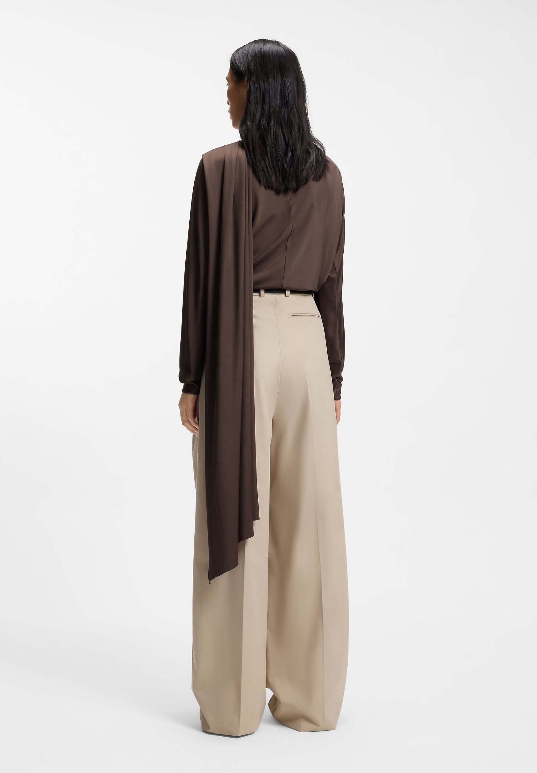 EBIRIS_FS_C - Long sleeved top - dark brown