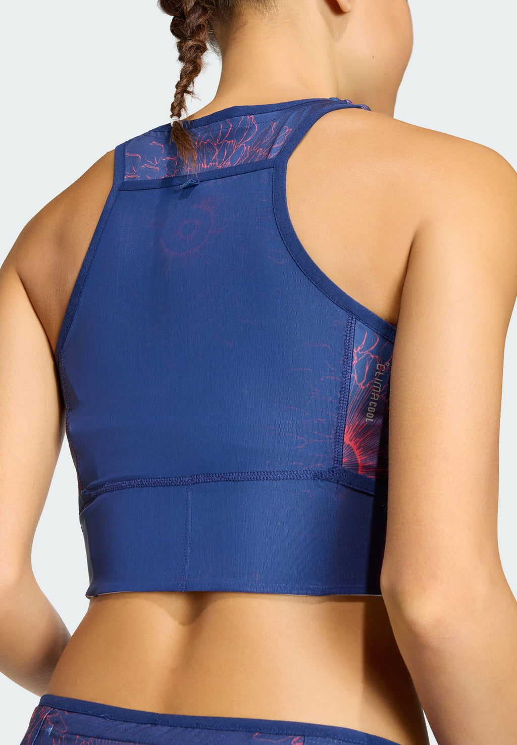 LABRUM CROP W - Top - dark blue/lucid red