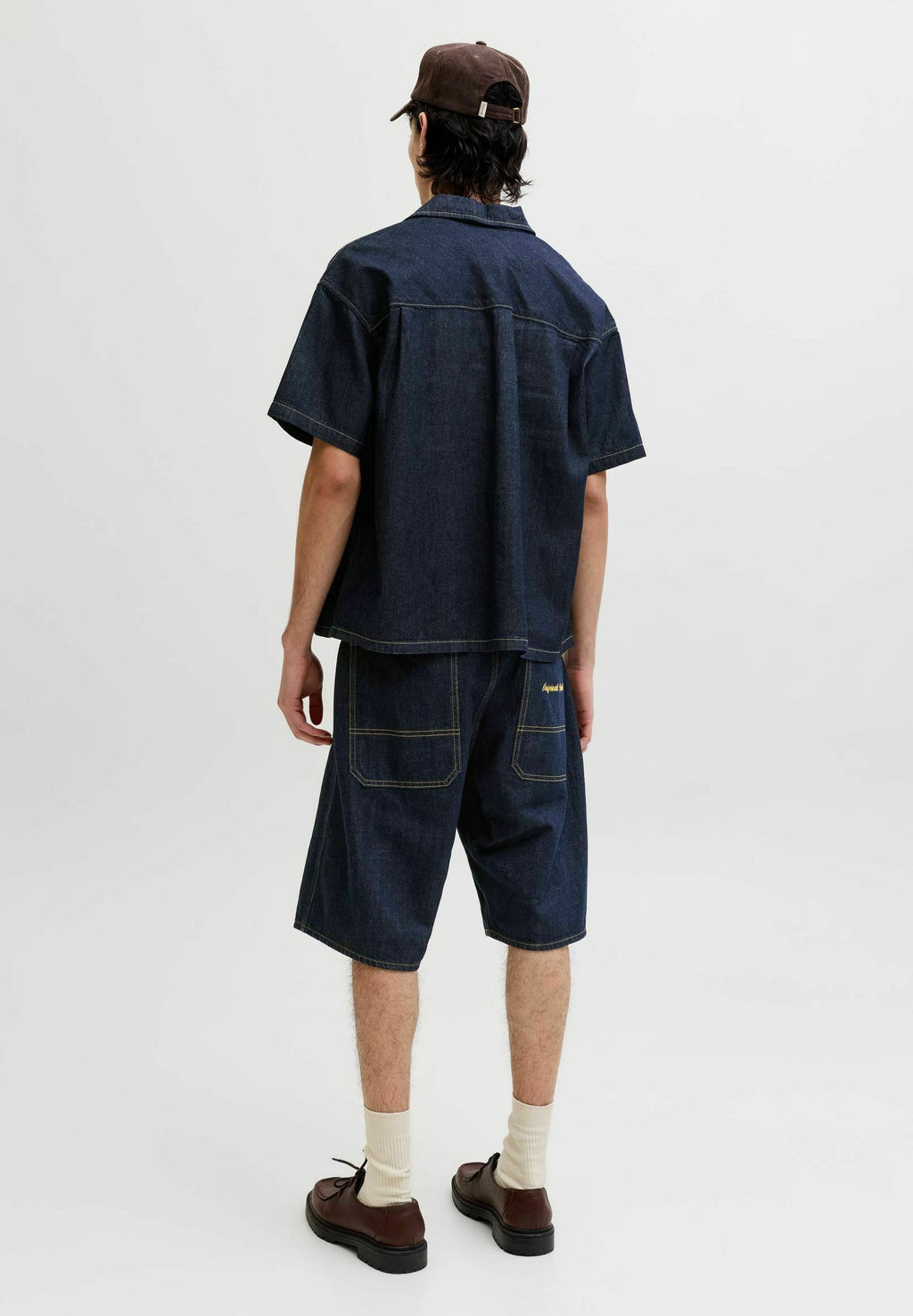 Denim Cropped Fit - Shirt - blue denim