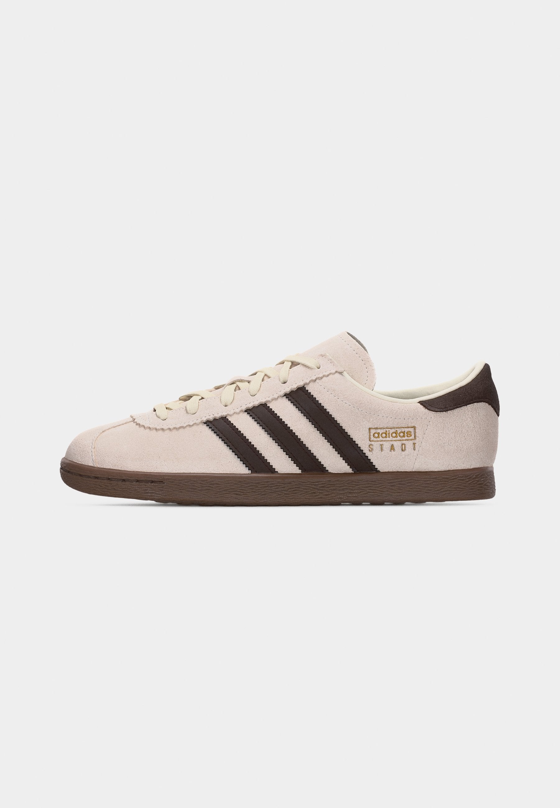 STADT UNISEX - Baskets basses - cloud white/dark brown