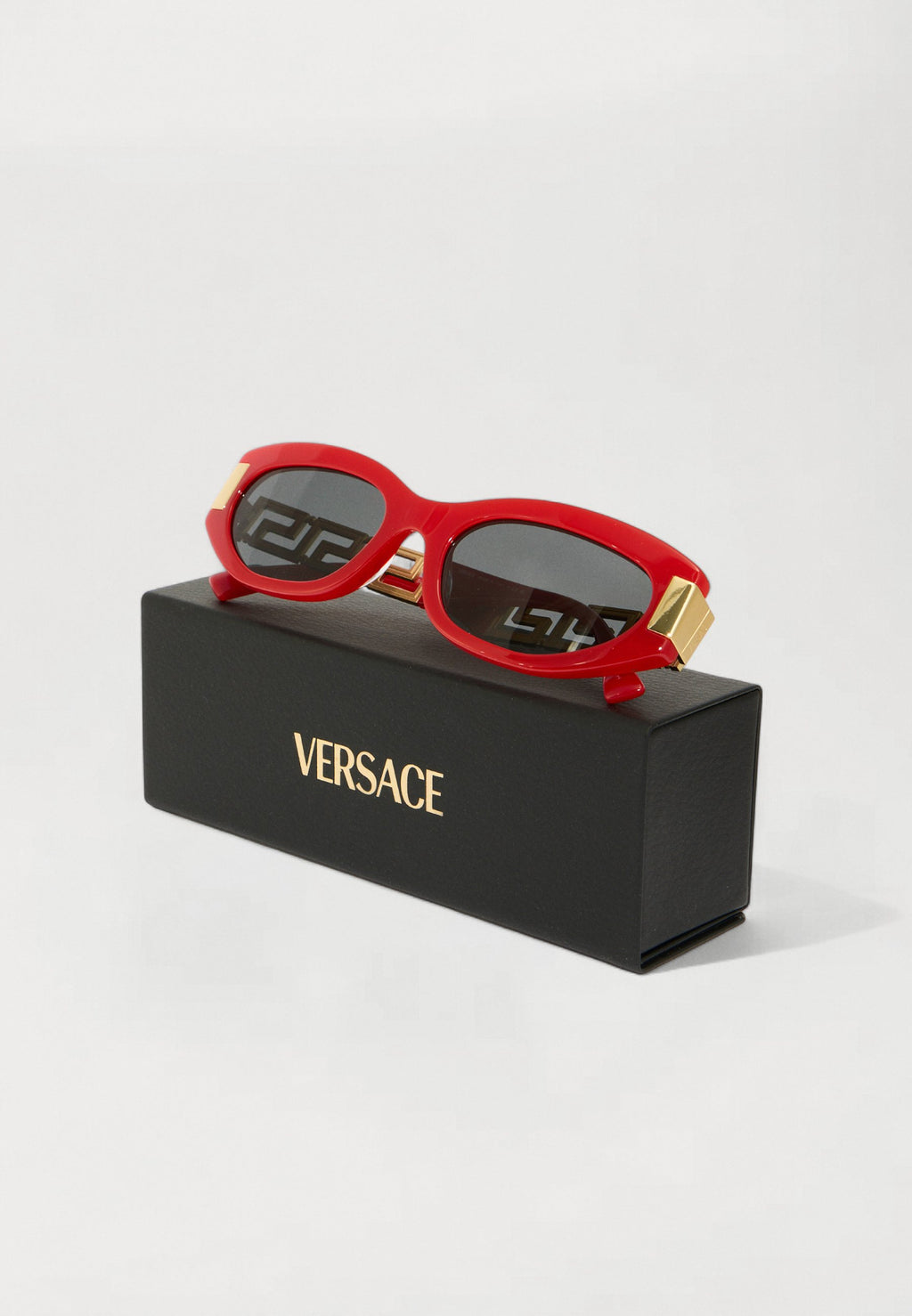 Sunglasses - full red/dark grey