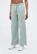 ALL SZN FLEECE LOOSE WIDE LEG - Tracksuit bottoms - sage