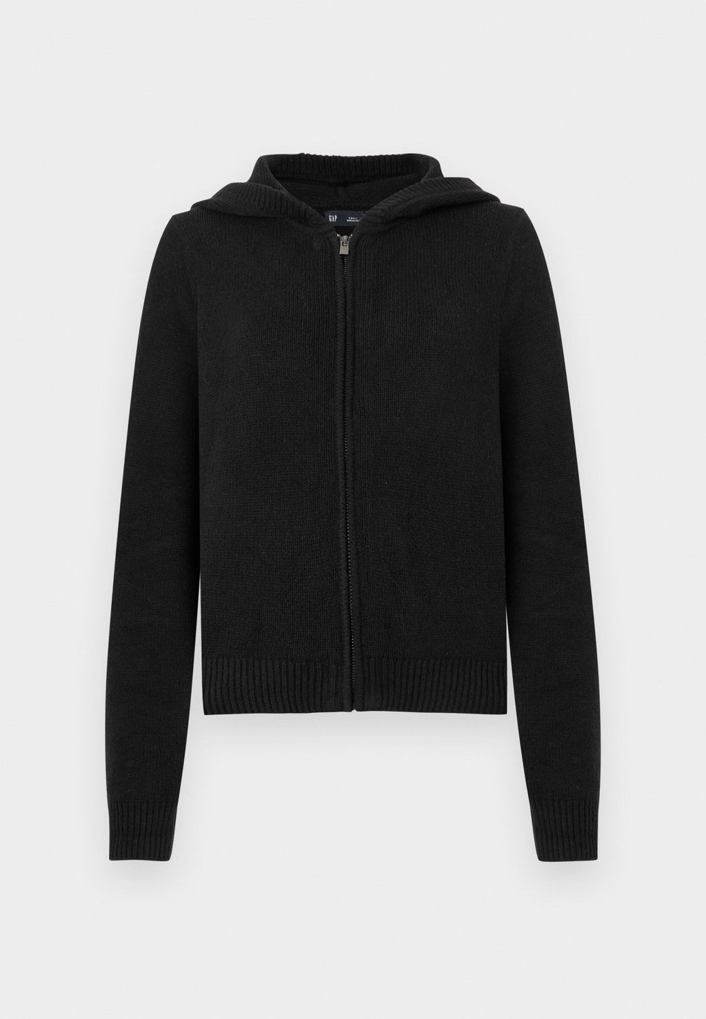 CASHSOFT ZIPPER HOODIE - Zip-up sweatshirt - black