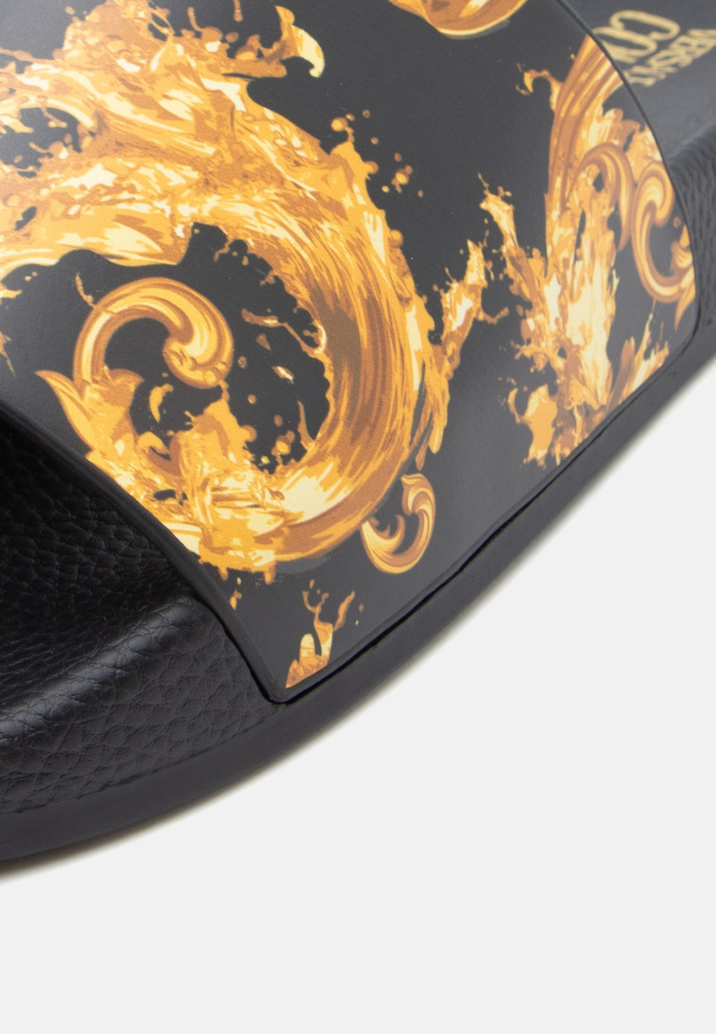 FONDO - Pool slides - black/gold-coloured