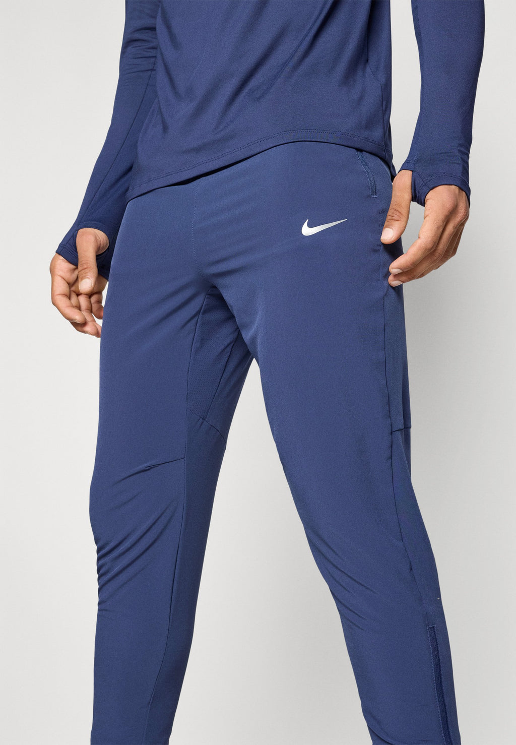 Tracksuit bottoms - midnight navy/reflective silver-coloured