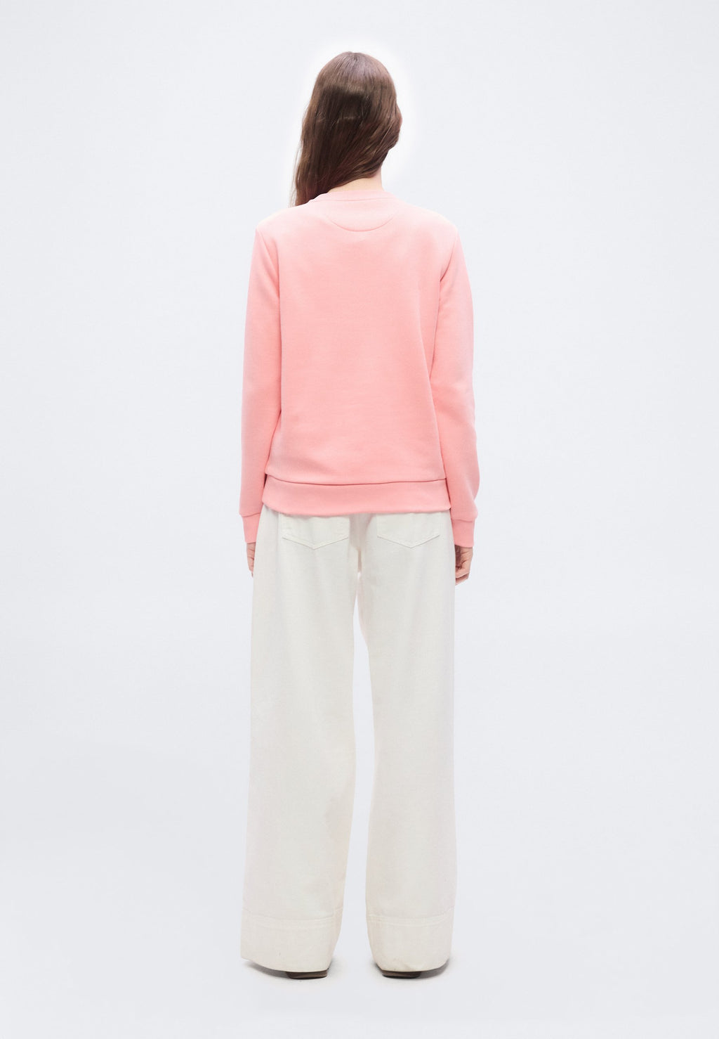 TONAL SHIELD C NECK - Sweatshirt - pink