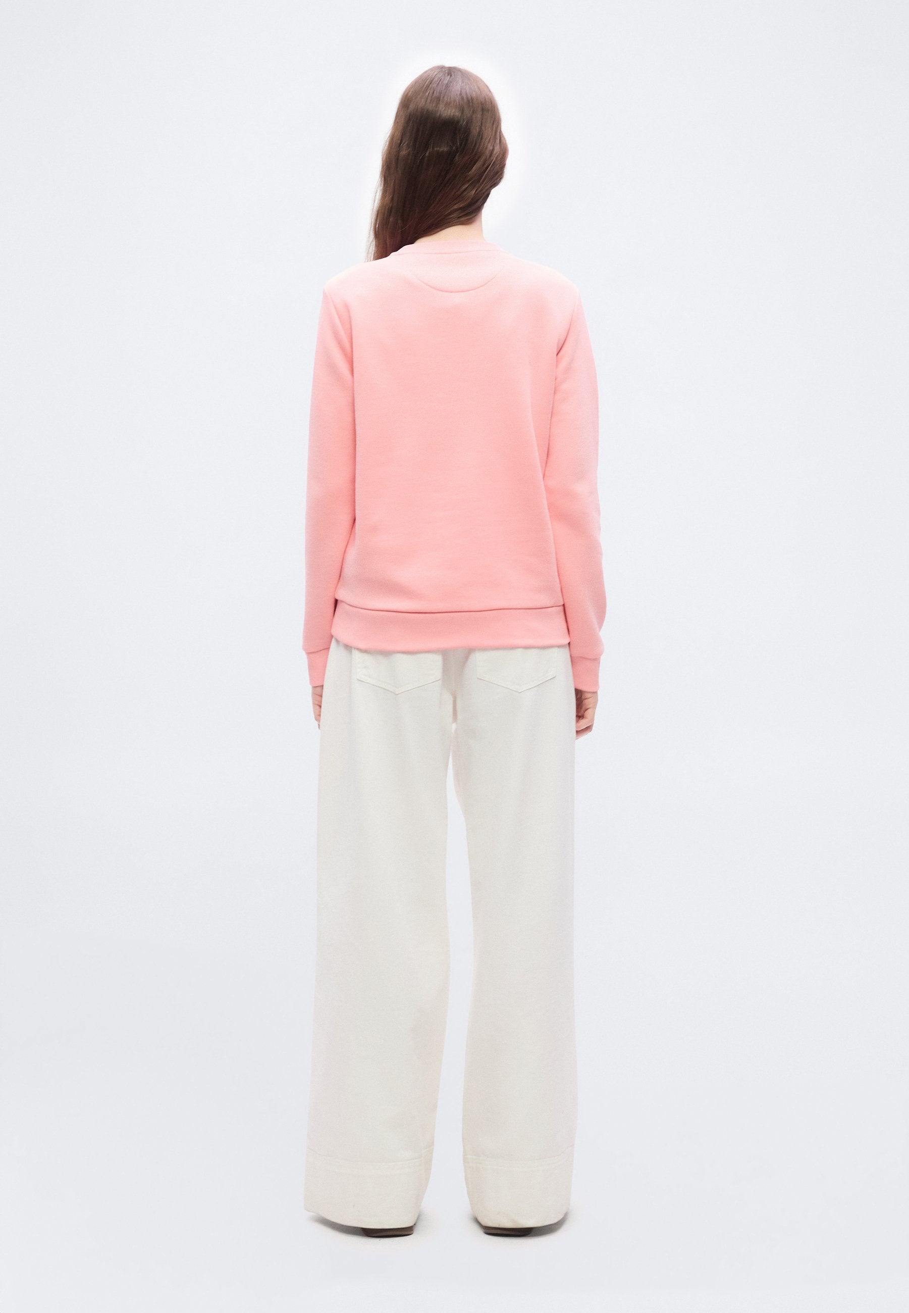 TONAL SHIELD C NECK - Sweatshirt - pink