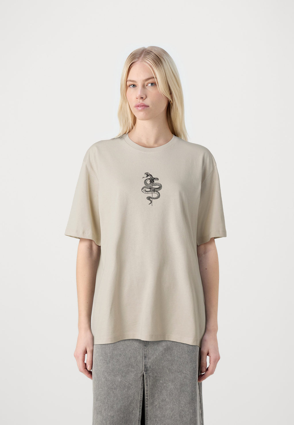 JJWOLFIE 5 PACK - Print T-shirt - chocolate brown /white/moonbeam/black