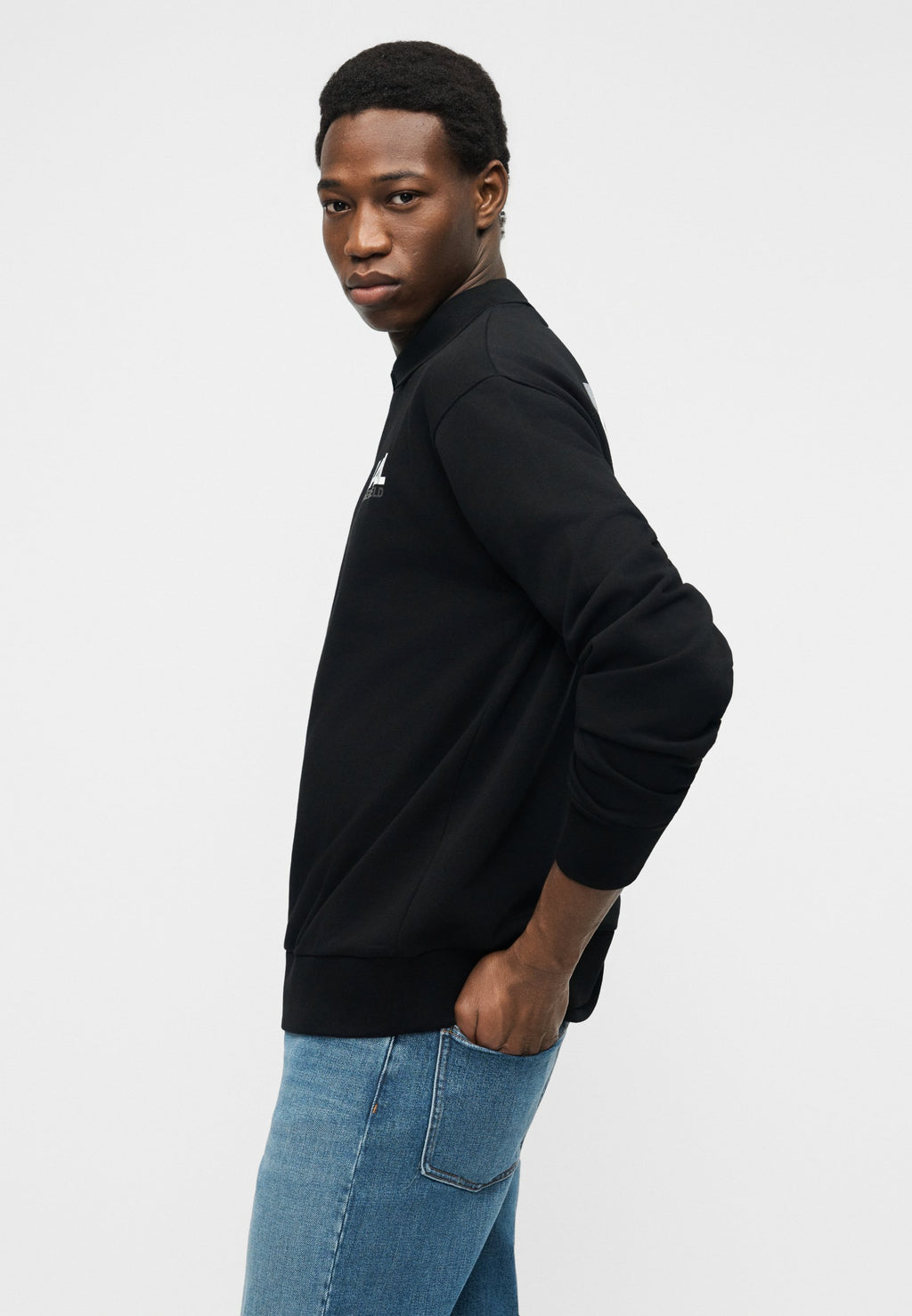 CREW NECK - Sweatshirt - black