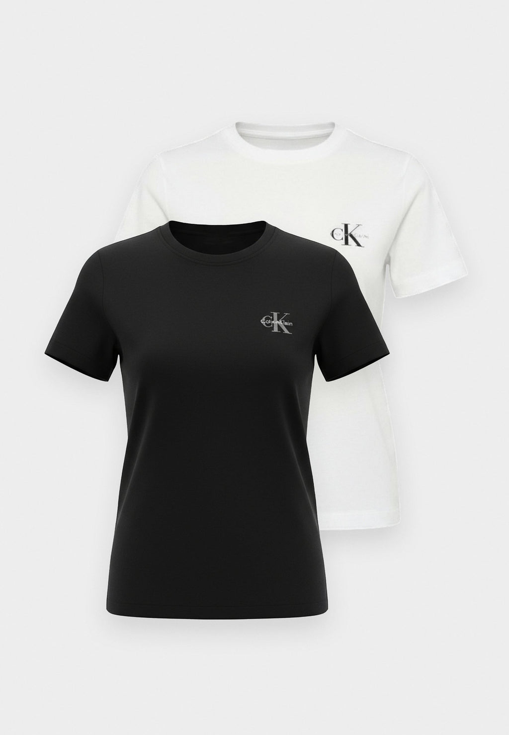 MONOLOGO TEE 2 PACK - Basic T-shirt - black / bright white
