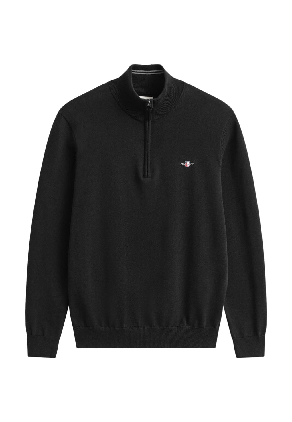 CLASSIC COTTON HALF ZIP - Jumper - black