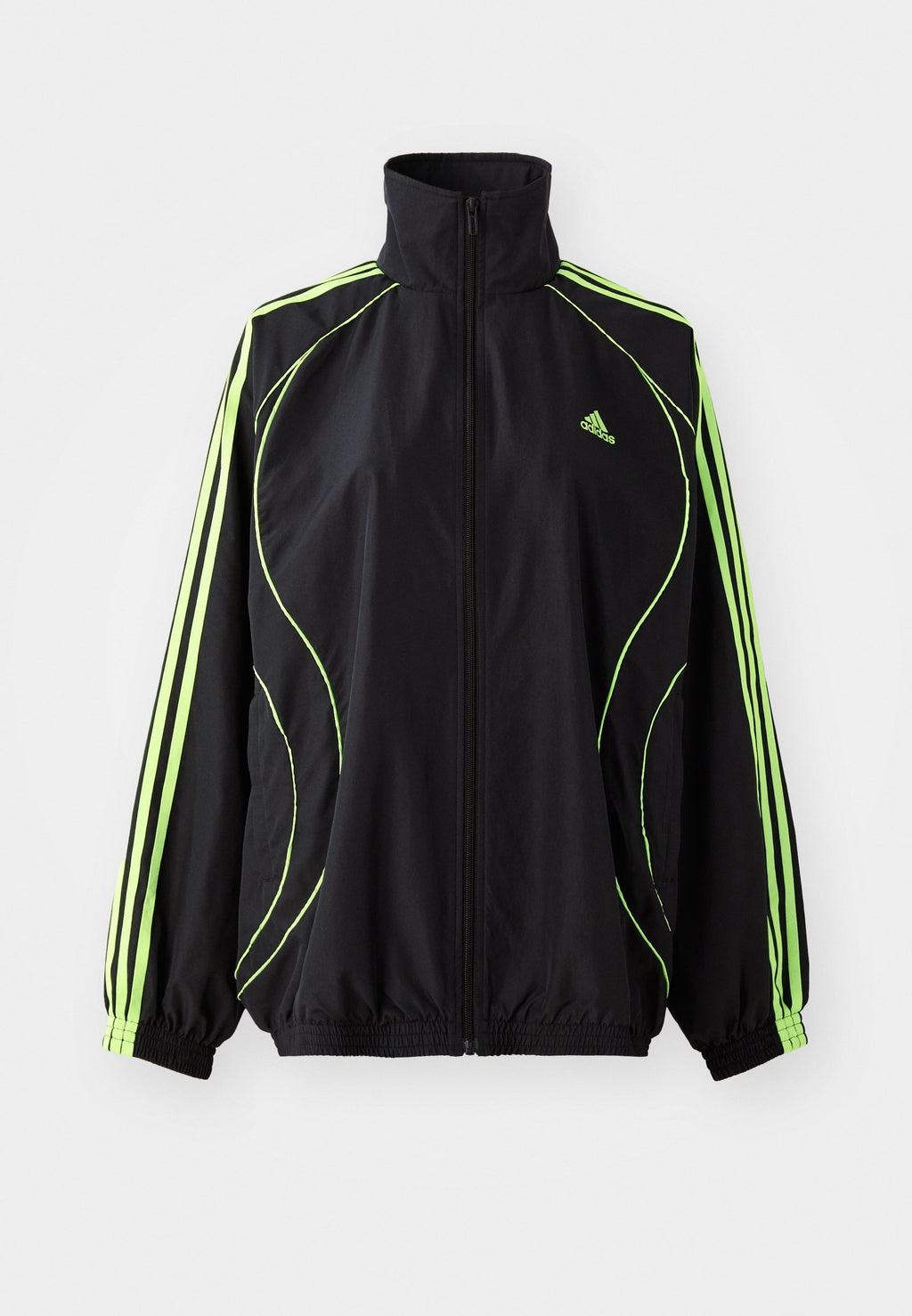 TEAMGEIST ADICOLOR - Light jacket - black/signal green