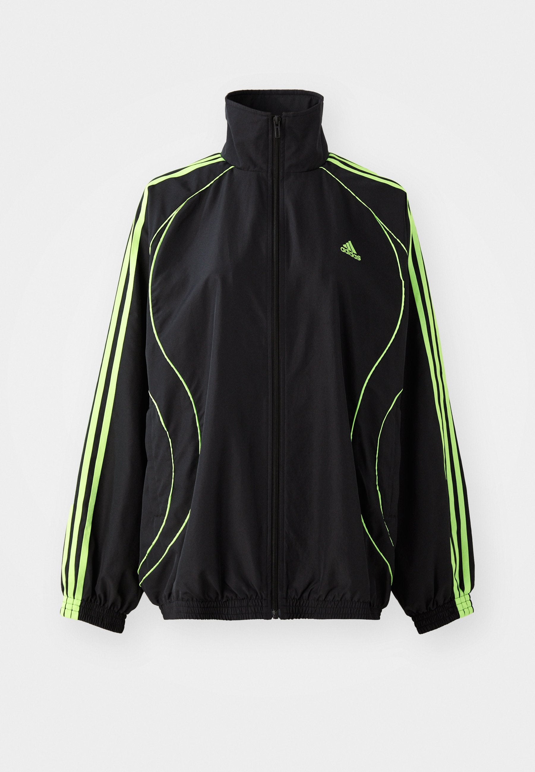 TEAMGEIST ADICOLOR - Light jacket - black/signal green