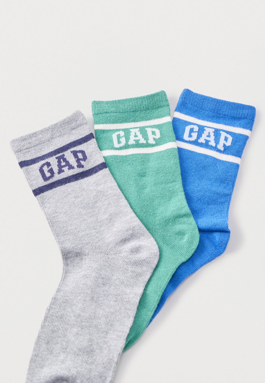 LOGO CREW UNISEX 3 PACK - Socks - blue/grey/green