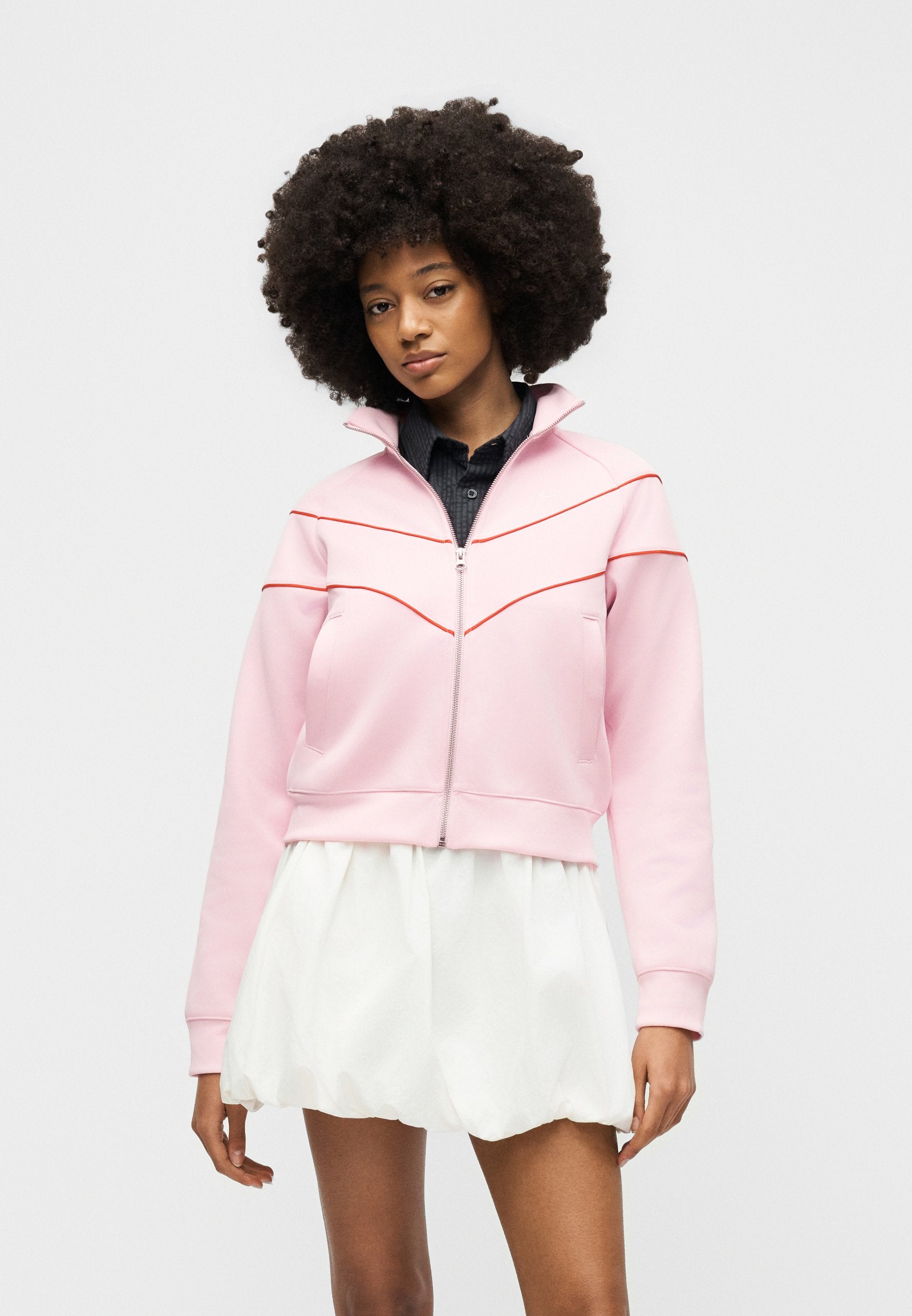 Veste d'entraînement - mousse rose/carmin/voile