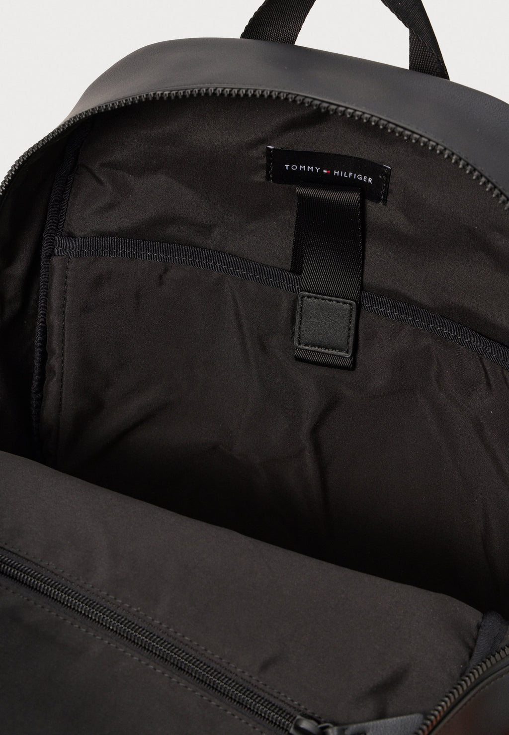 HILFIGER FLAG RIBBED POCKET DOME BACKPACK - Sac à dos - black