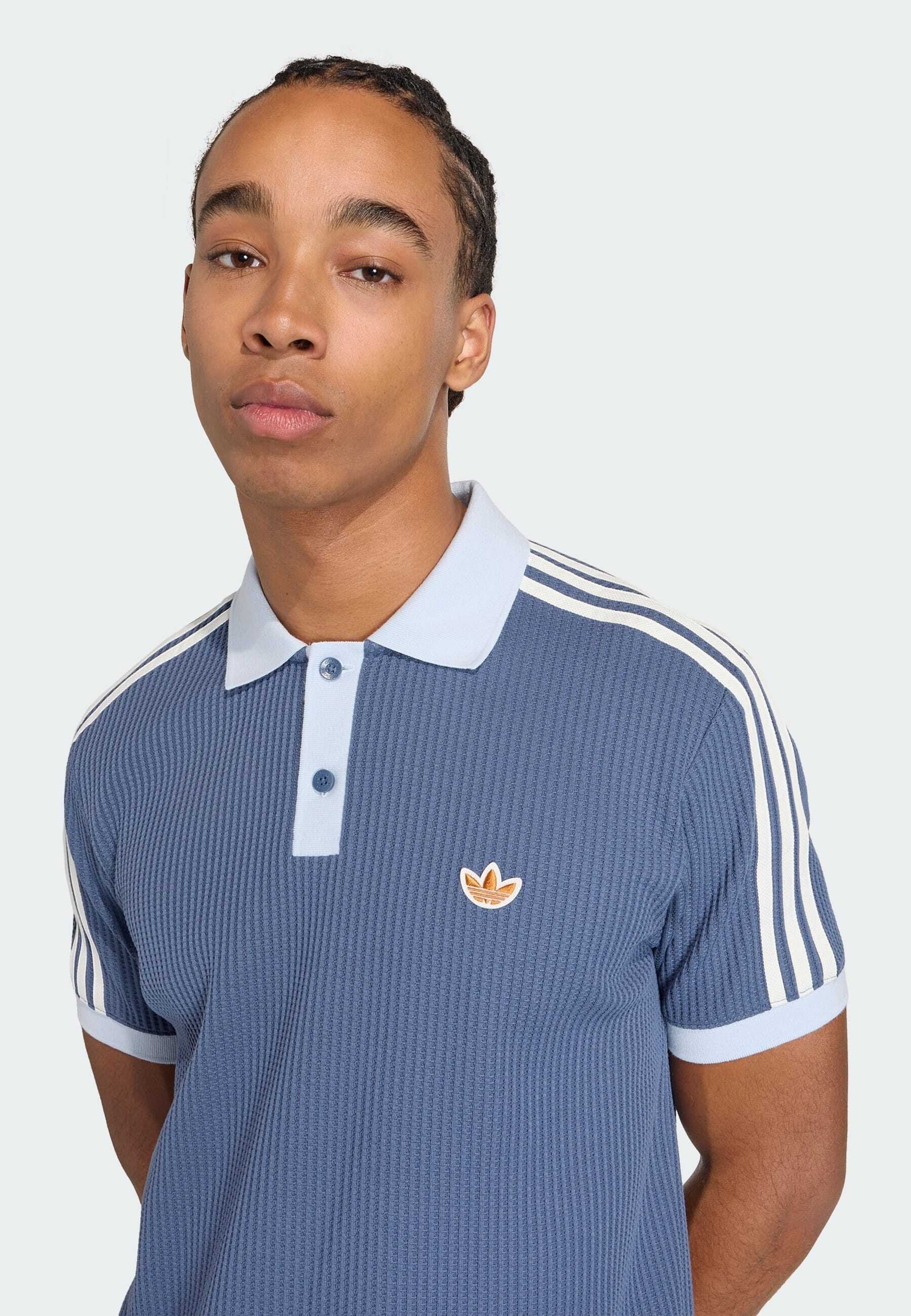WAFFLE KNIT - Polo shirt - preloved ink