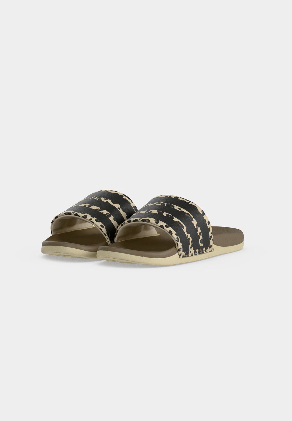 ADILETTE COMFORT 2.0 SLIDES - Mules - crystal linen/core black