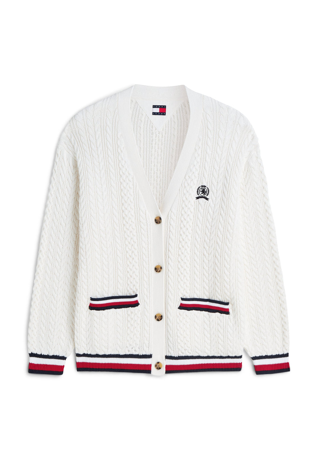TIPPING CARDIGAN - Cardigan - ancient white