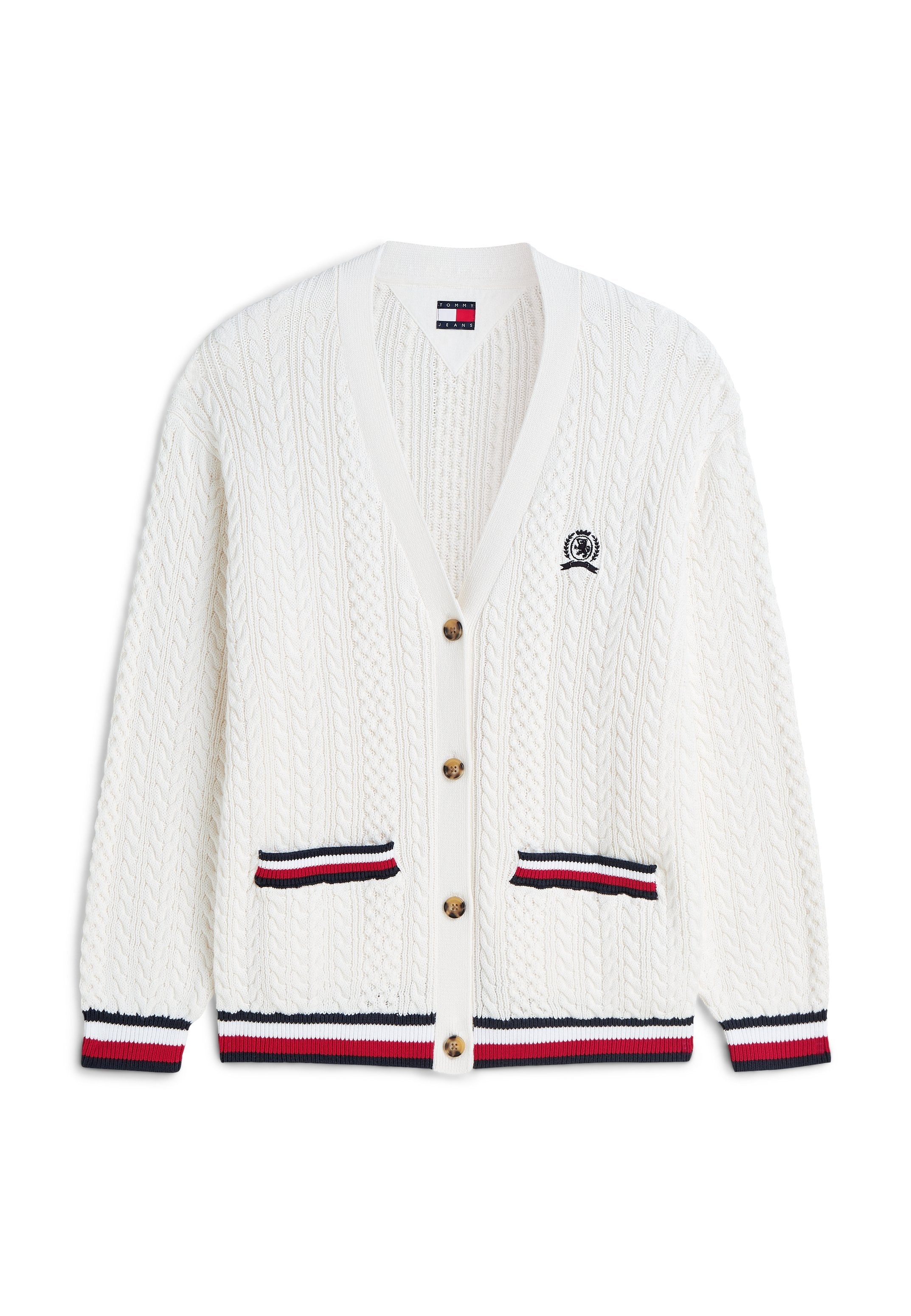 TIPPING CARDIGAN - Cardigan - ancient white