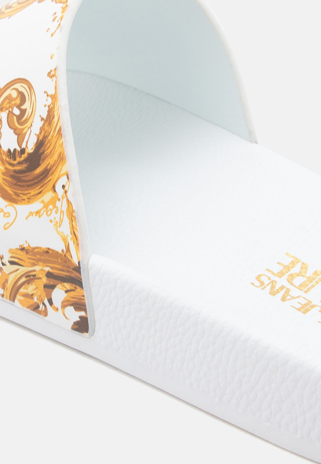 FONDO - Pool slides - white/gold-coloured