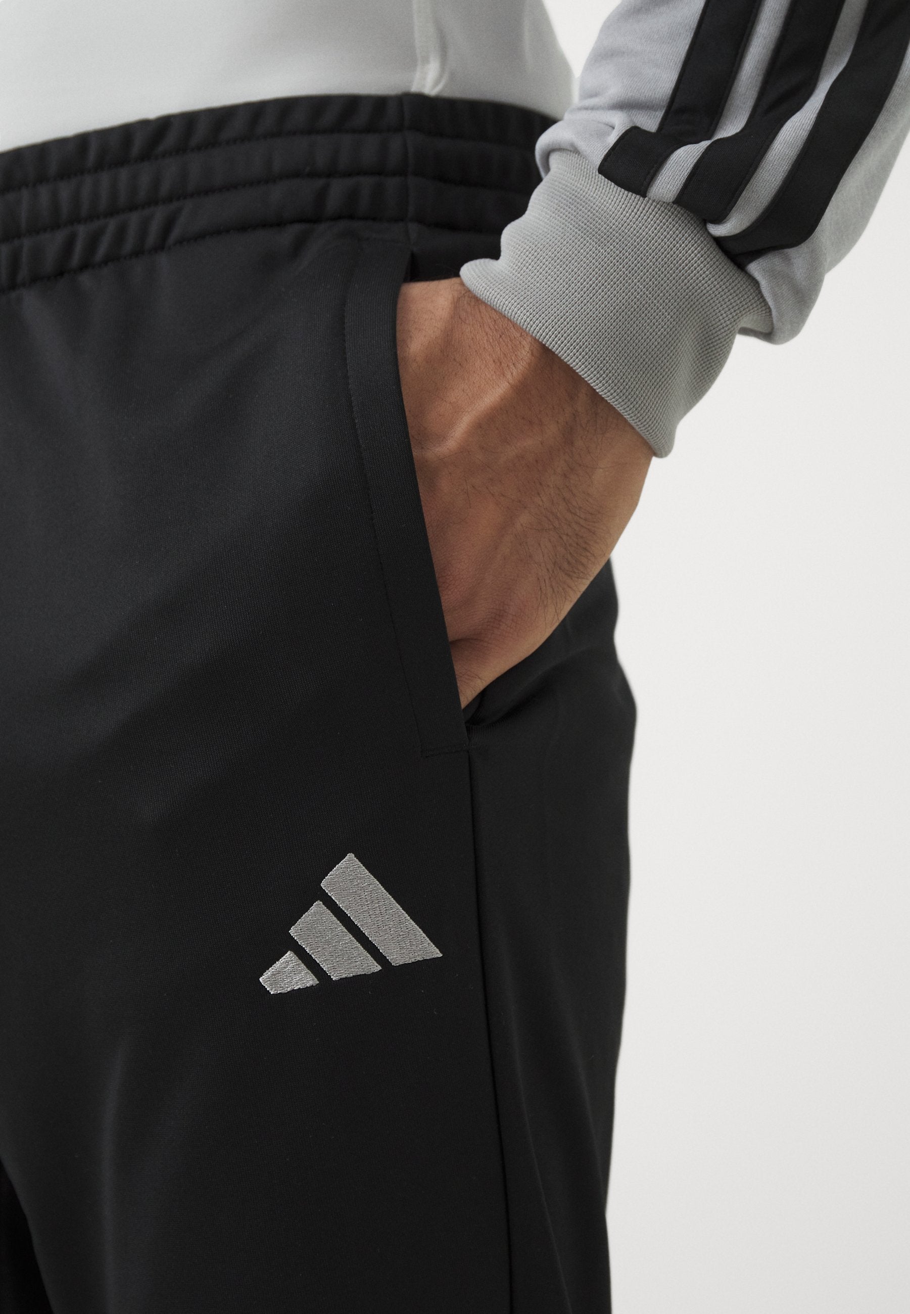 3 STRIPES - Tracksuit - medium grey heather/solid grey