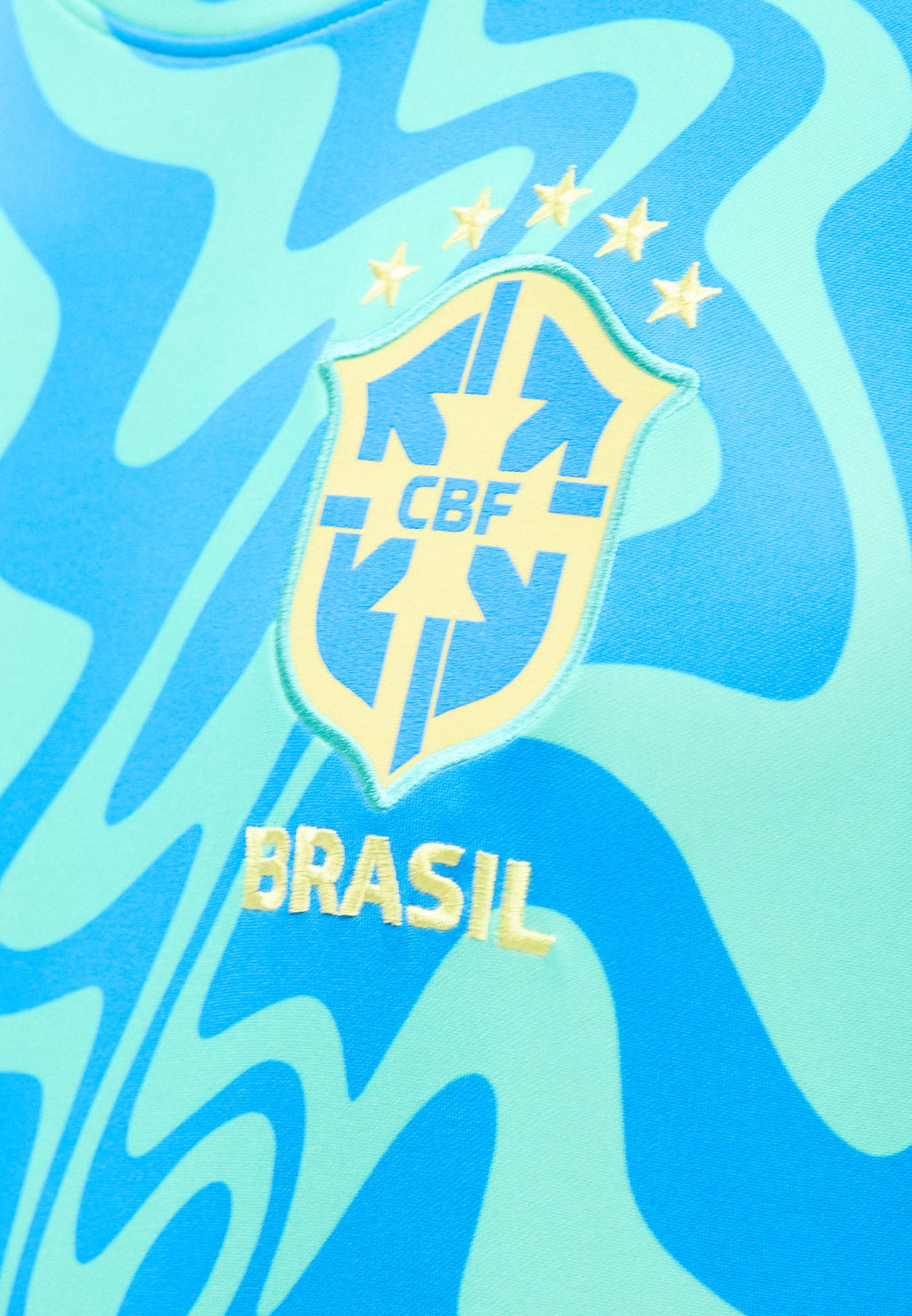 BRAZIL ACADEMY PRO PREMATCH TOP - National team wear - light menta/light photo blue/canary