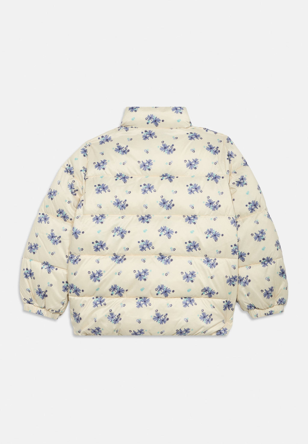 FLORAL PRINT REVERSIBLE RELAXED PUFFER JACKET - Winter jacket - ancient white