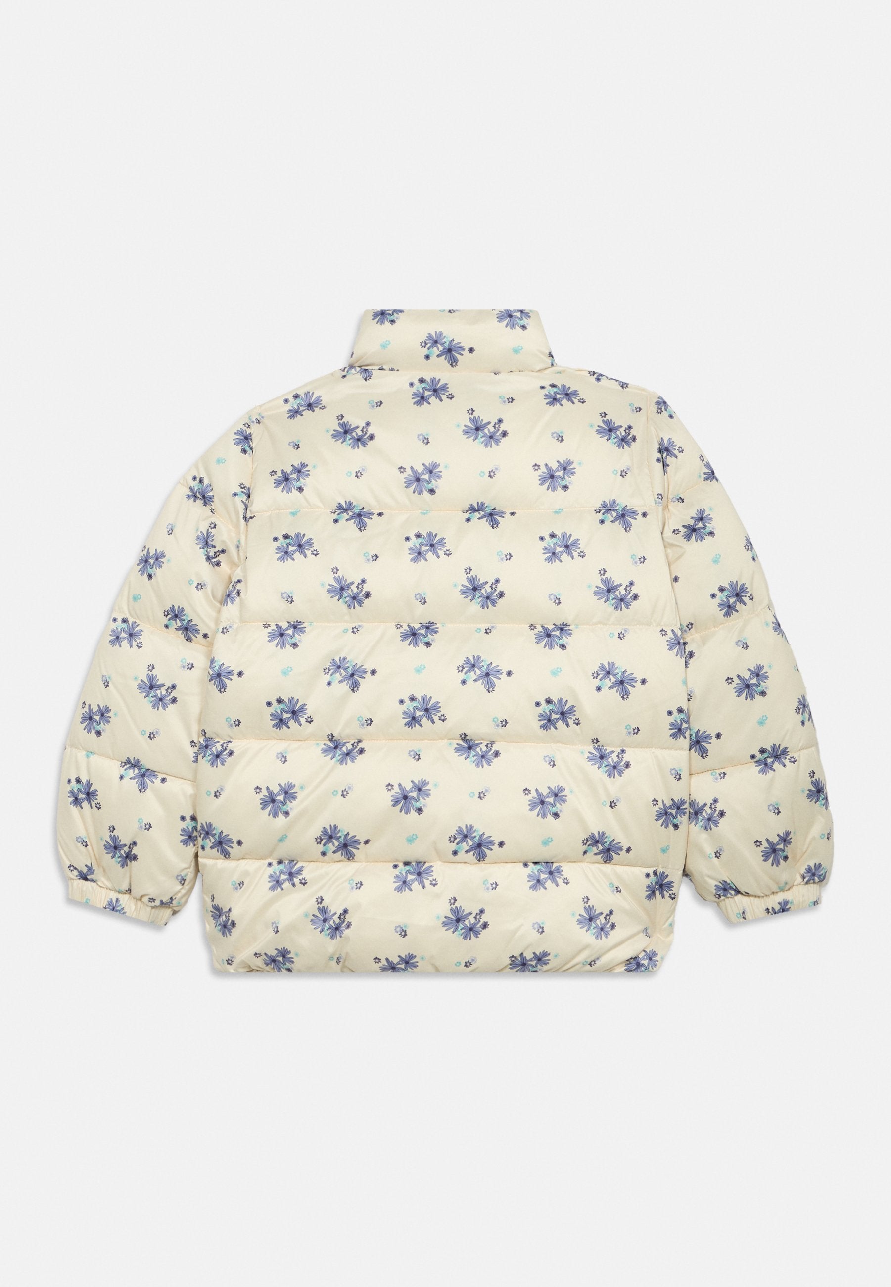 FLORAL PRINT REVERSIBLE RELAXED PUFFER JACKET - Winter jacket - ancient white
