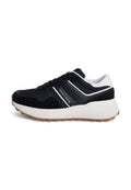 SUEDE CLEAT MIXED TEXTURE TRAINERS - Trainers - black